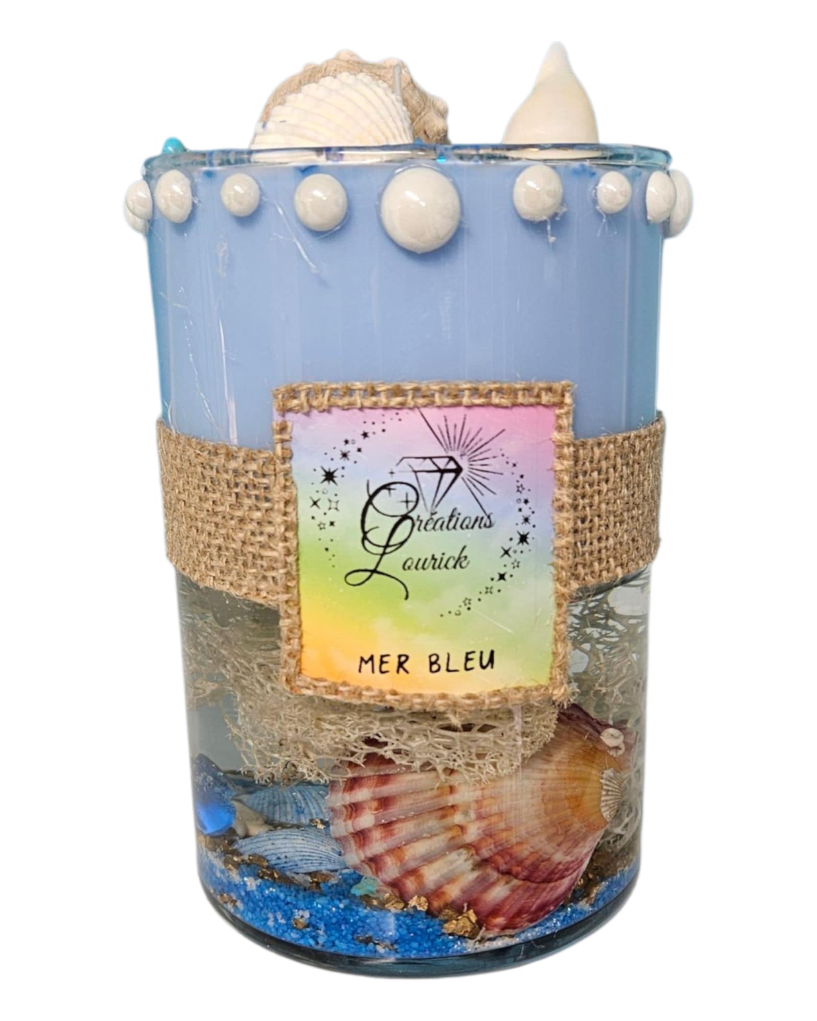 Chandelle Lueur d'eau dans un vase
