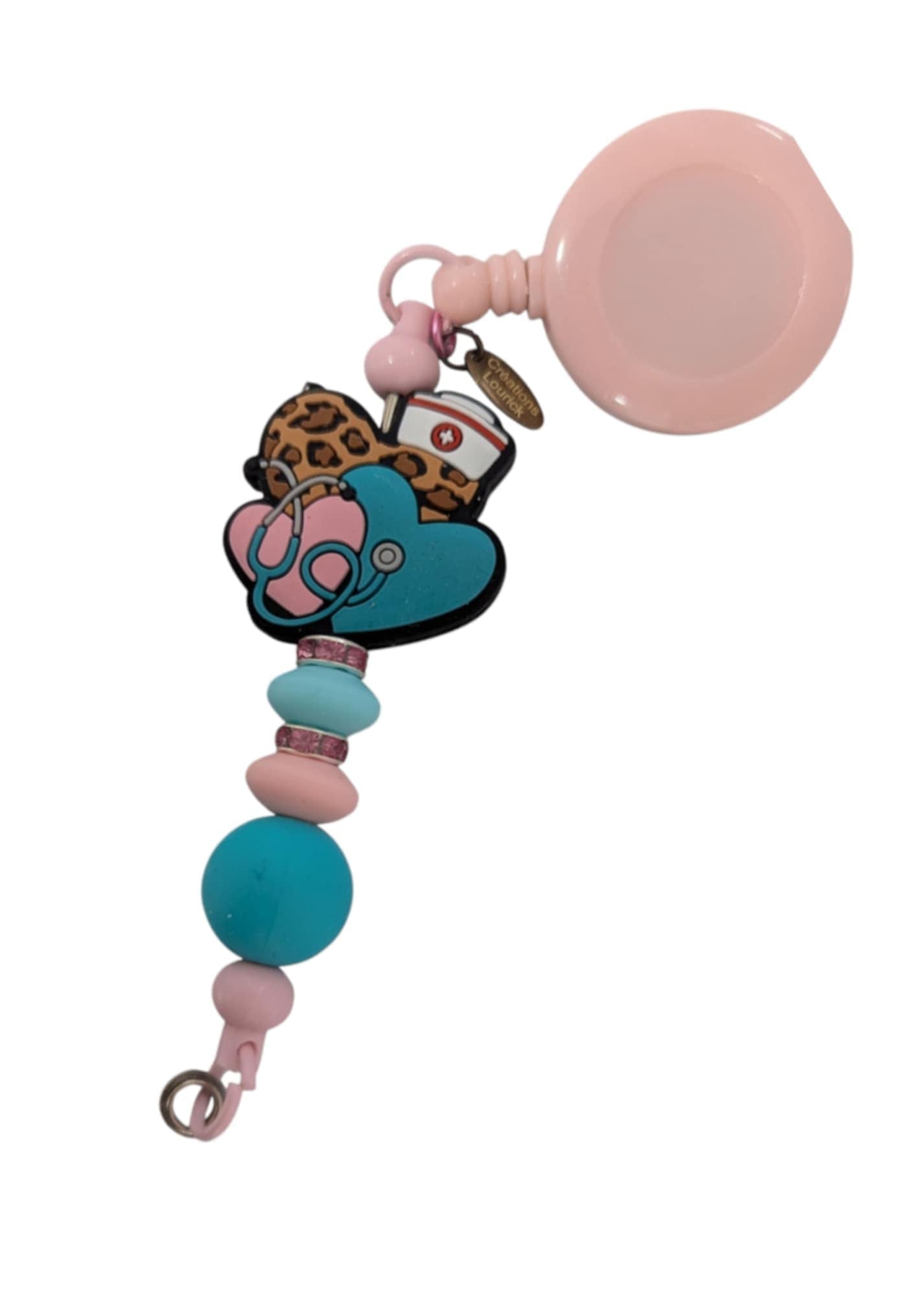 Porte badge de fantaisie / Porte clé rétractable