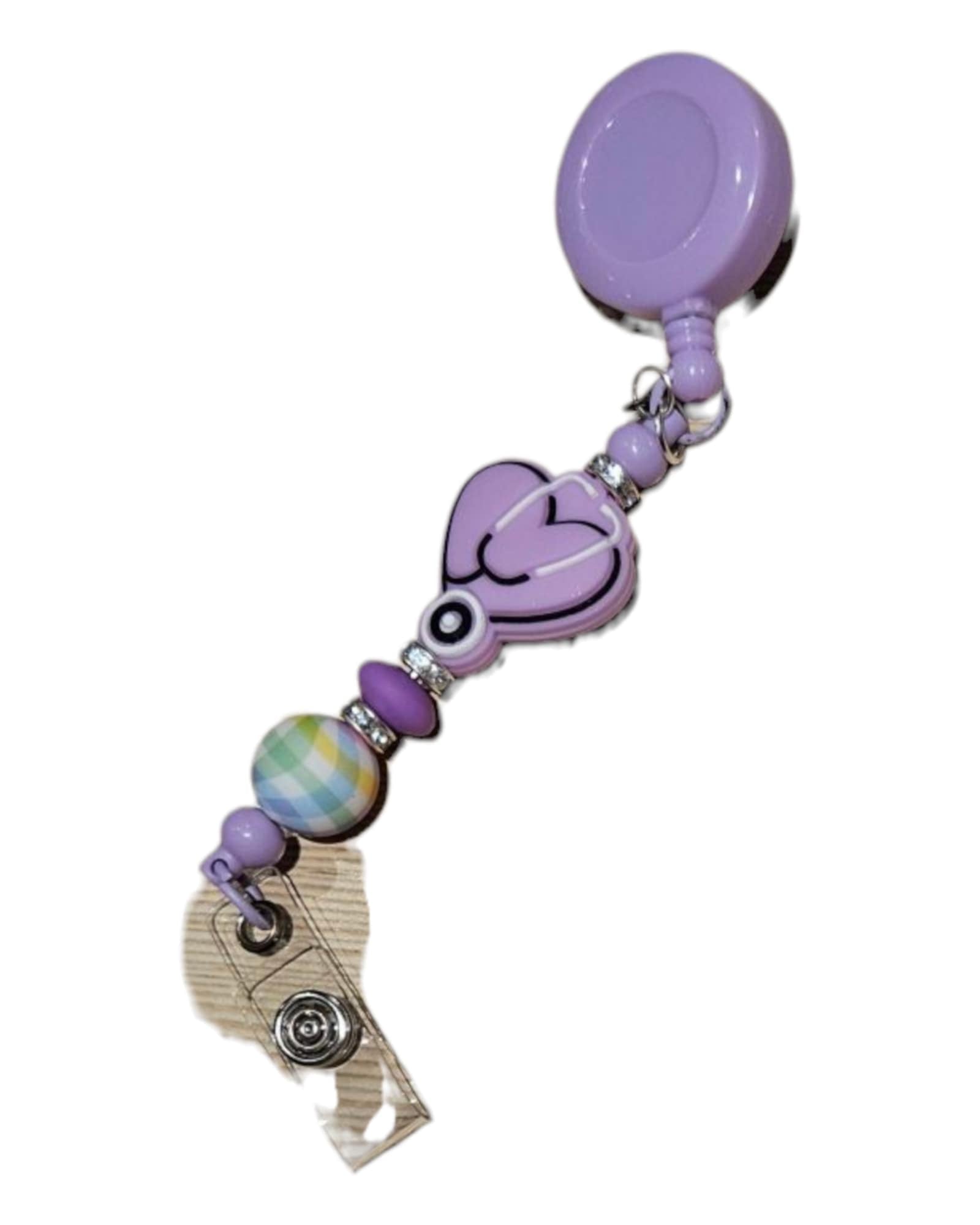 Porte badge de fantaisie / Porte clé rétractable