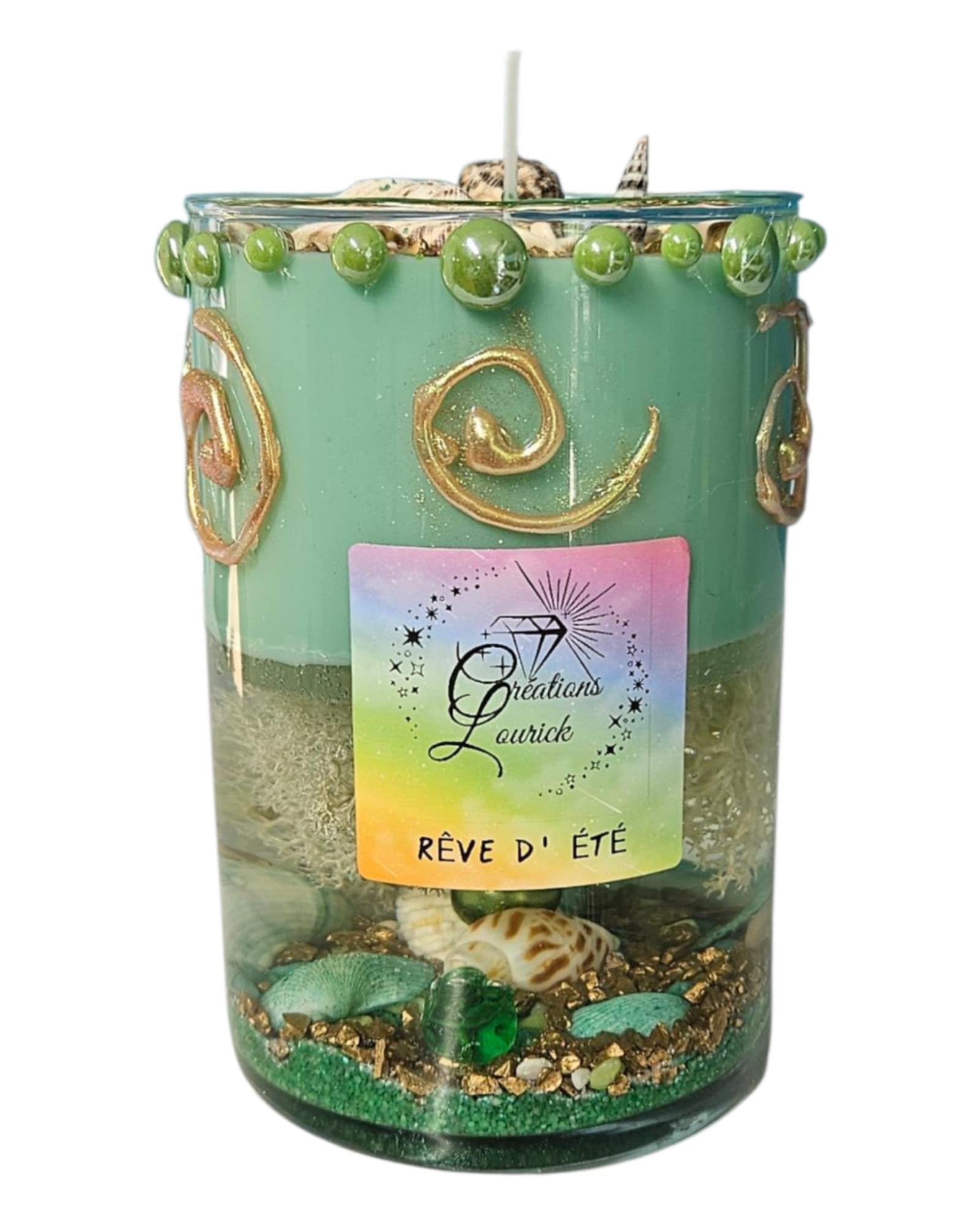 Chandelle Lueur d'eau dans un vase