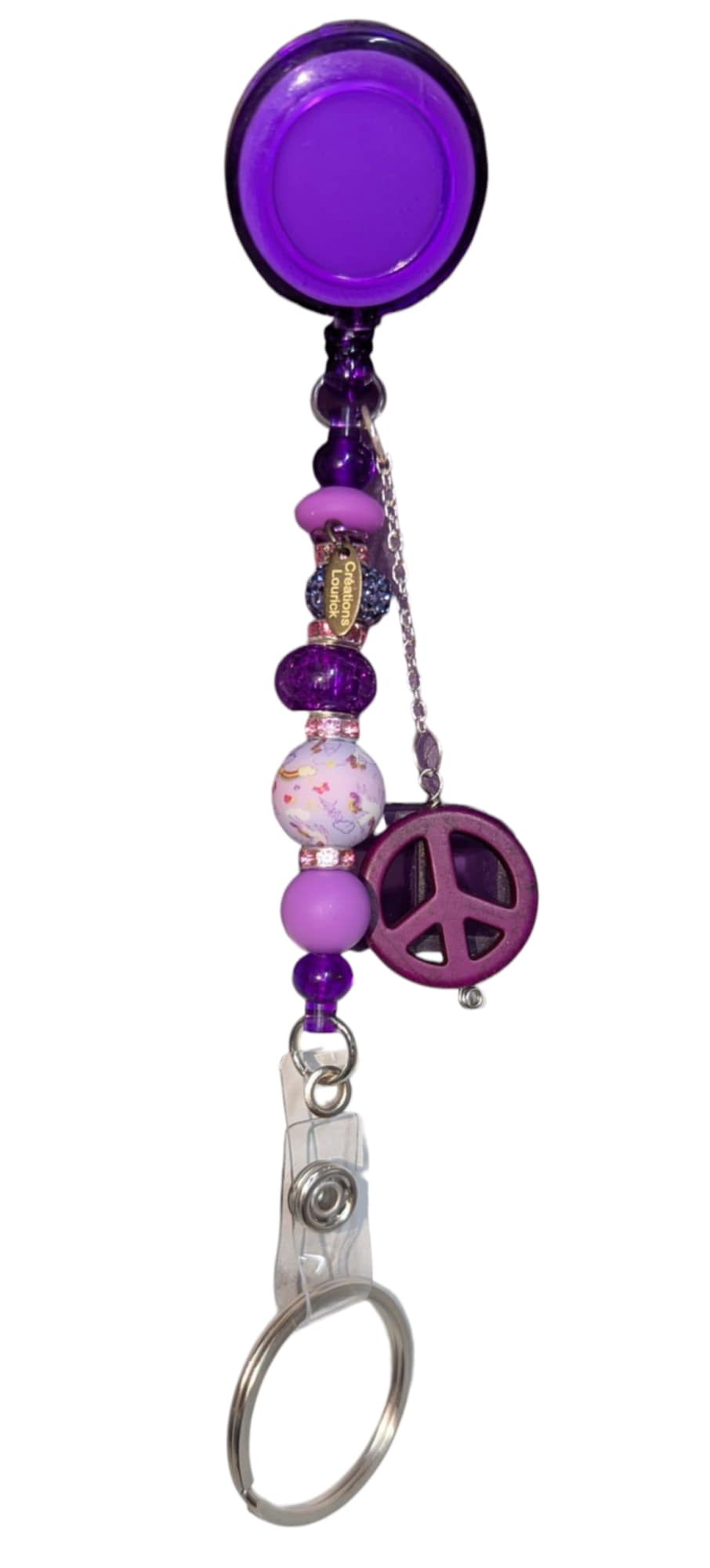 Porte badge de fantaisie / Porte clé rétractable