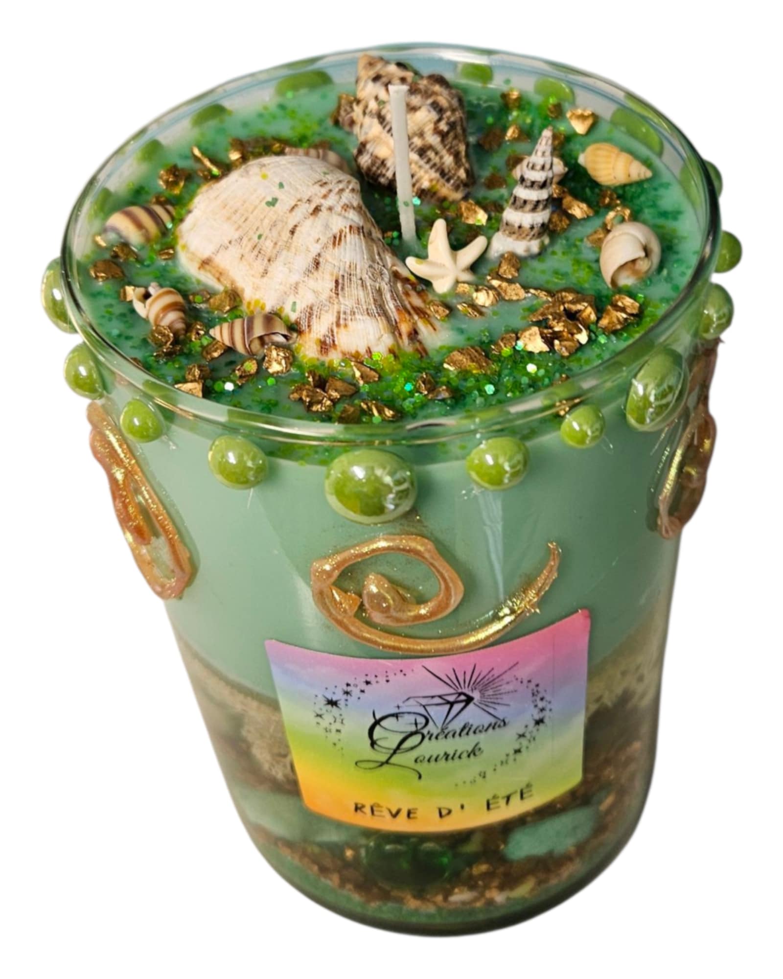 Chandelle Lueur d'eau dans un vase