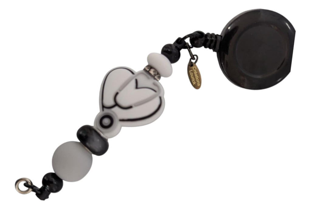 Porte badge de fantaisie / Porte clé rétractable